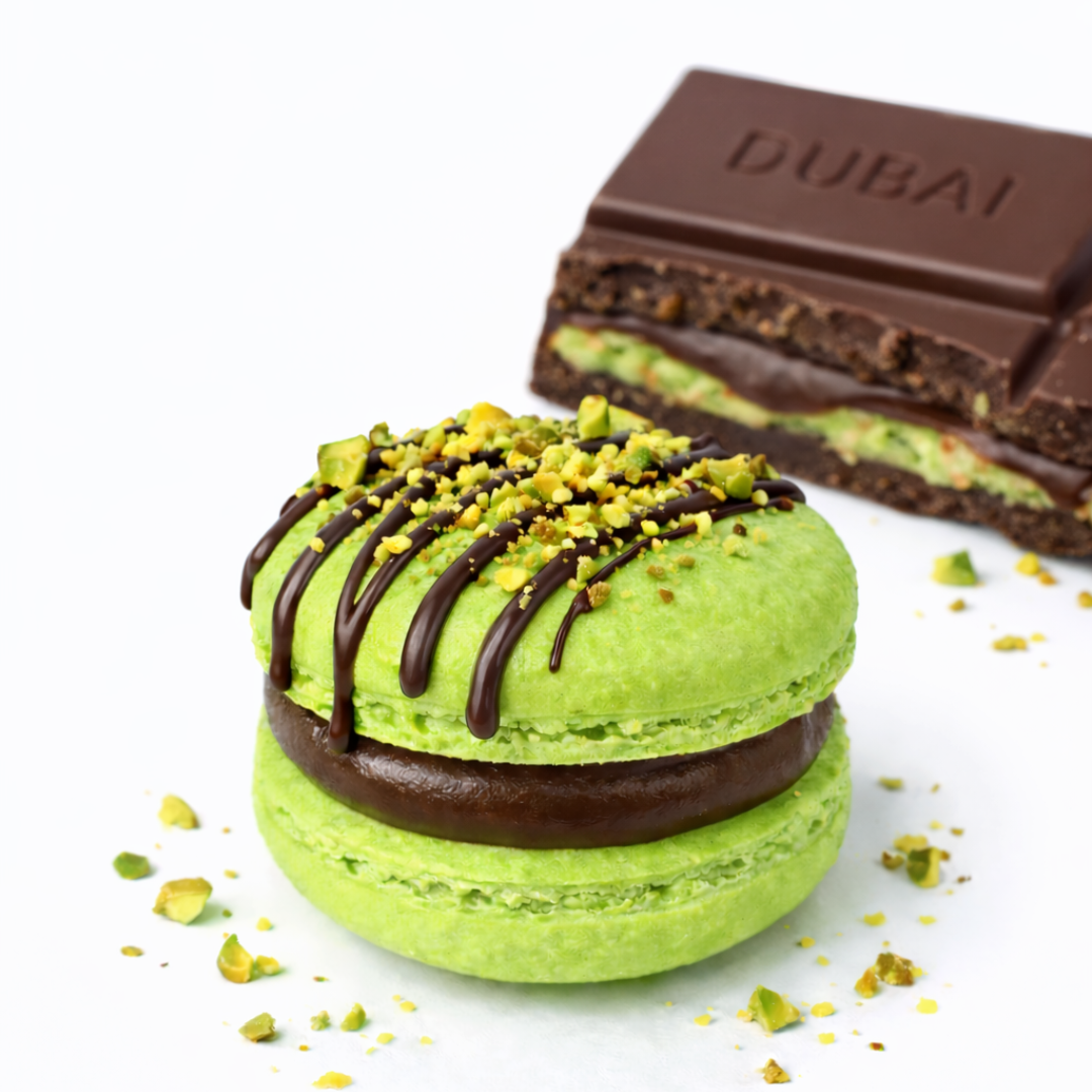Dubai Chocolate Macaron
