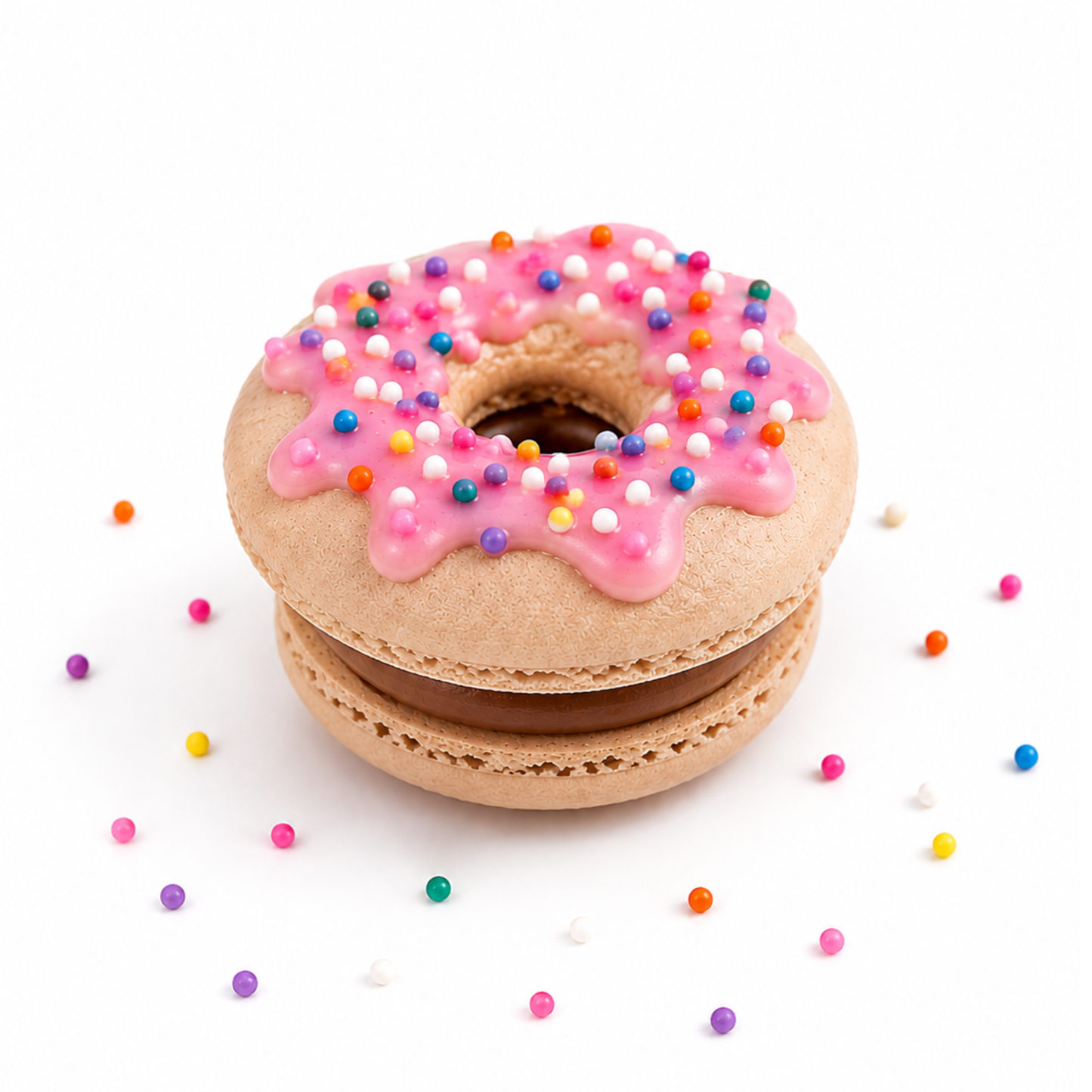 Chocolate Donut Macaron