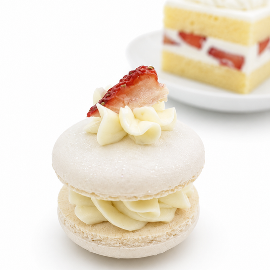 Strawberry Shortcake Macaron