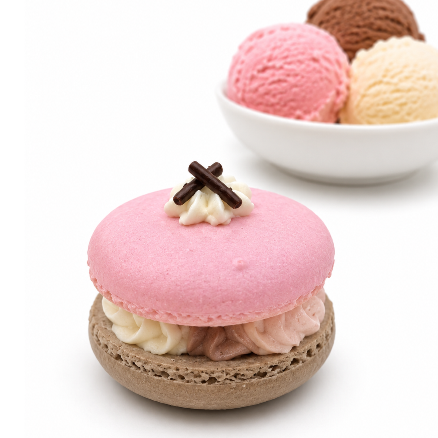 Neapolitan Macaron